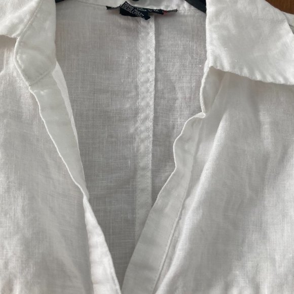 White Linen shirt - Tracy M - Picture 8 of 9